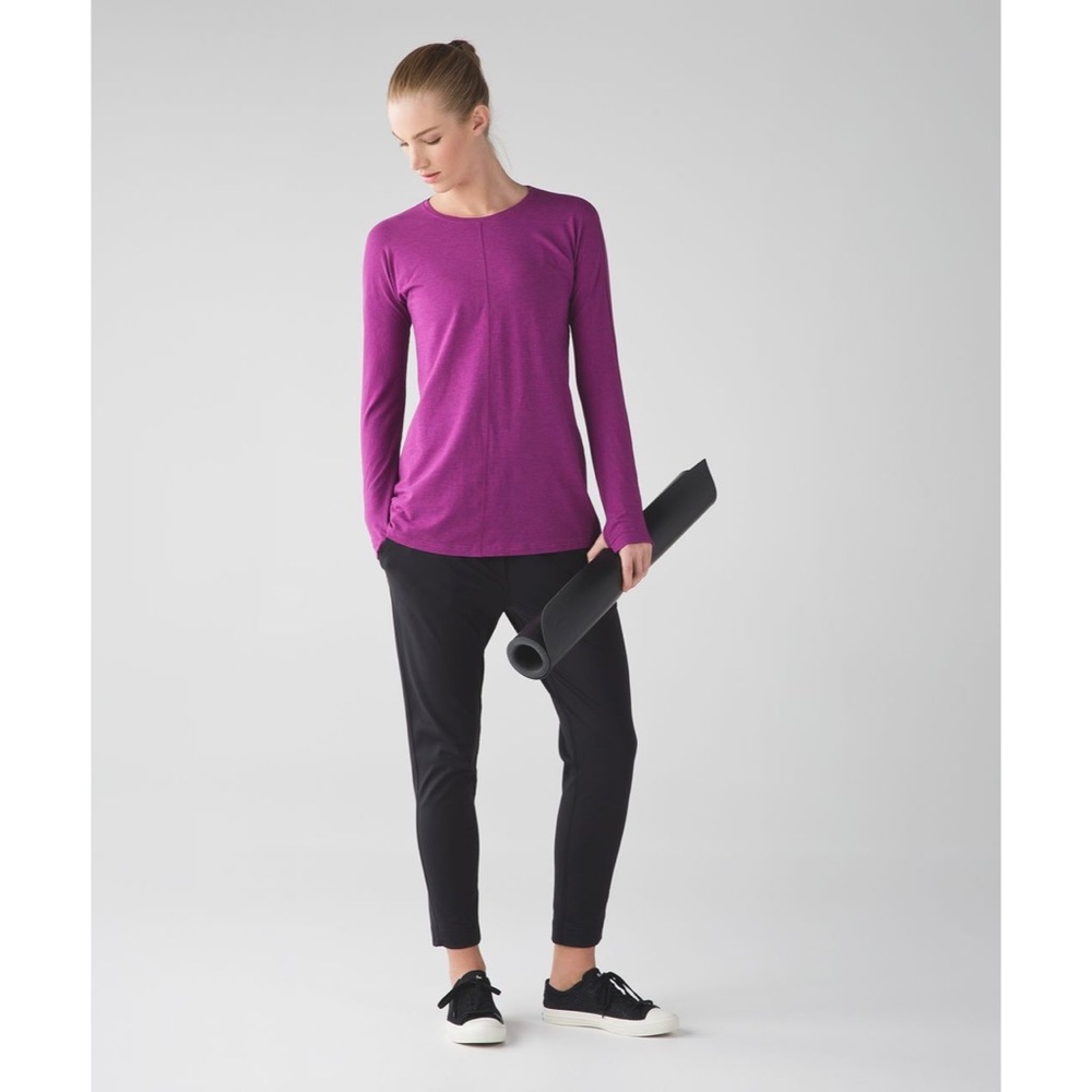 Lululemon Purple Trapeze Long Sleeve Top